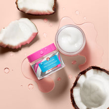 Product shown with slices of coconut.
