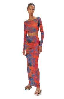 Madrid Skirt | Tie Dye Orange