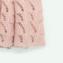 Womens | Cashmere Open Work Wrap | Powder Pink