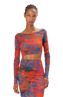 Vera Top | Tie Dye Orange