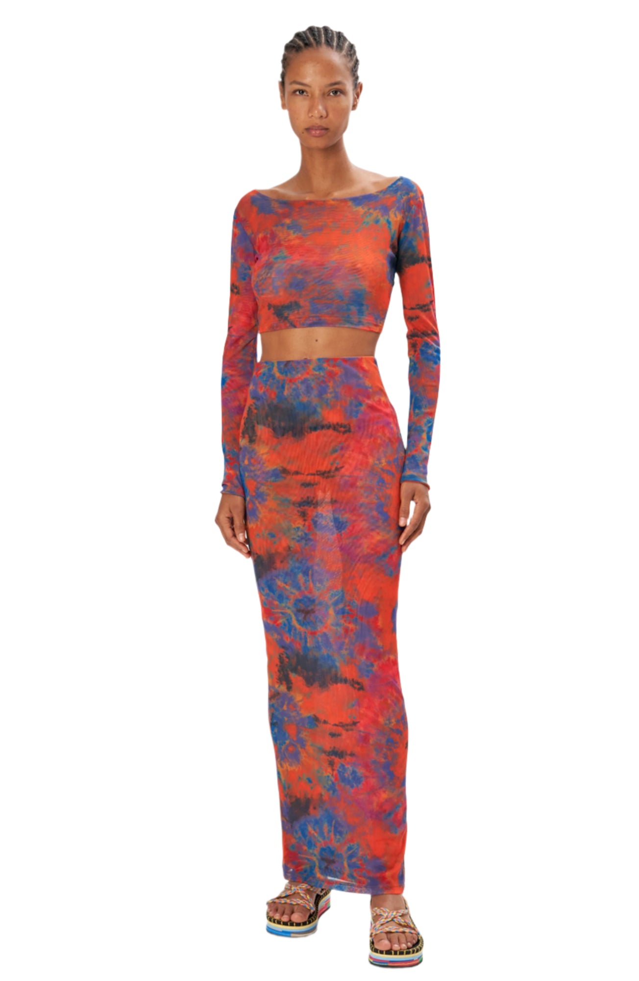 Vera Top | Tie Dye Orange