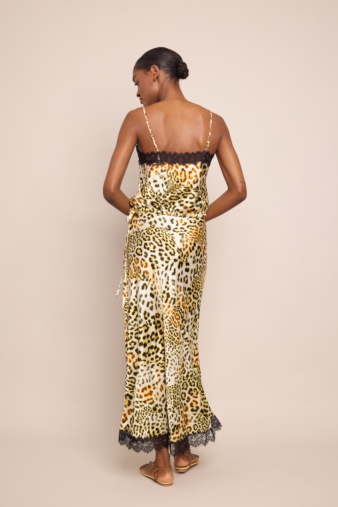 Kaia Slip Skirt | Cheetah Natural