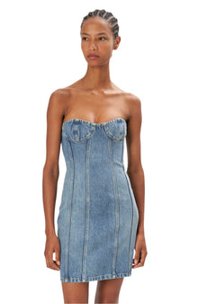 Kylen Dress | Light Wash Denim