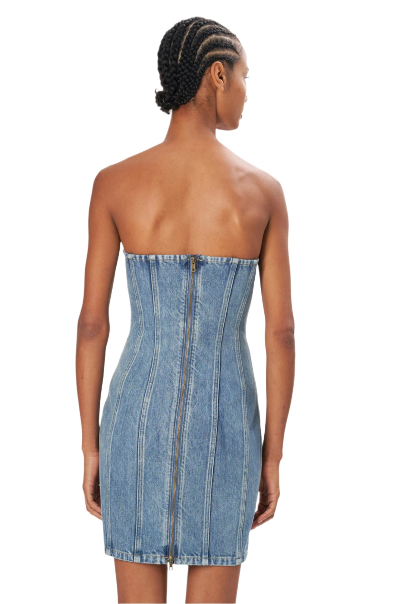 Kylen Dress | Light Wash Denim