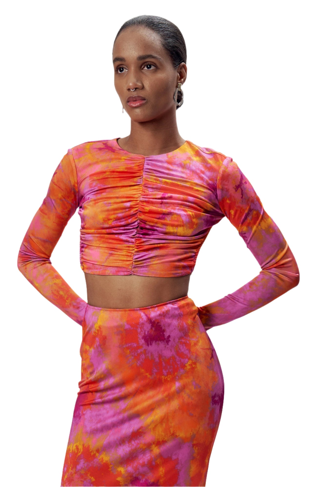 Tiffin Top | Sunset Tie Dye Pink Multi