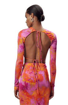 Tiffin Top | Sunset Tie Dye Pink Multi