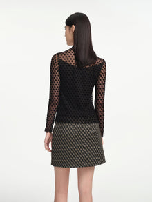 Seamlessly Logo Long-Sleeve Top | Black