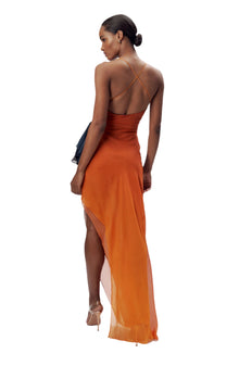 Tyler Dress | Ombre Orange Multi