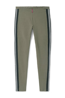 Women | Vintage Side Stripe Drawstring Legging | Olive