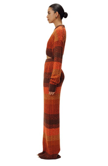 Dava Knit Skirt | Rust Multi