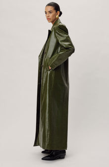 Roxton Coat - Dark Olive - Ronny Kobo
