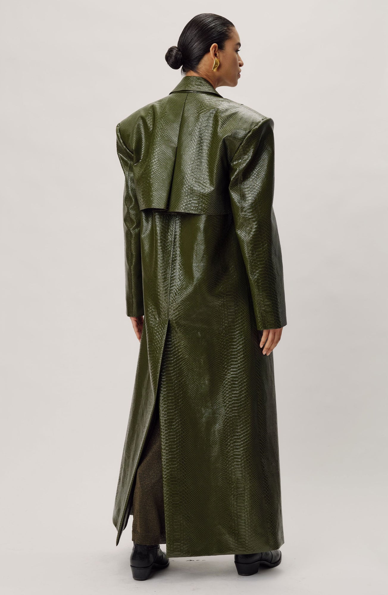 Roxton Coat - Dark Olive - Ronny Kobo