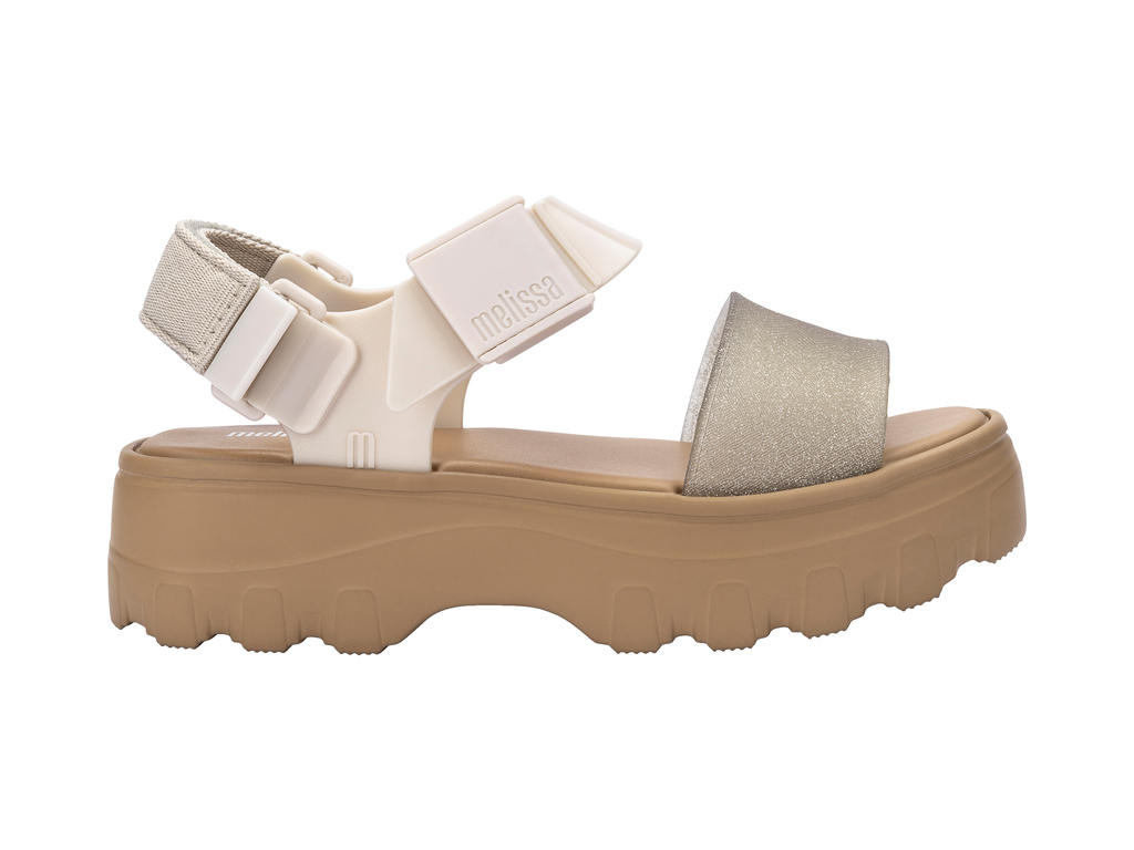 Womens | Kick Off Sandal | Beige/Glitter
