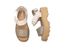 Kick Off Platform | Beige/Glitter