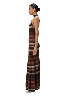 Arlo Knit Dress | Forest Brown Multi