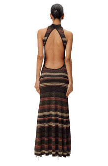 Arlo Knit Dress | Forest Brown Multi