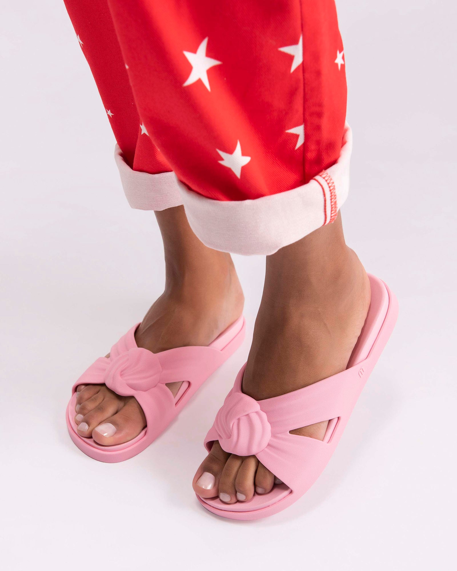 Melissa Plush Slide | Pink/Pink