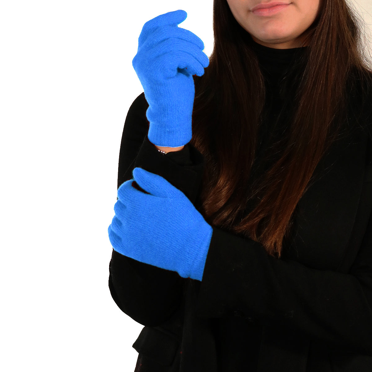 Womens | 9in Cashmere Glove | Cobalt Blue