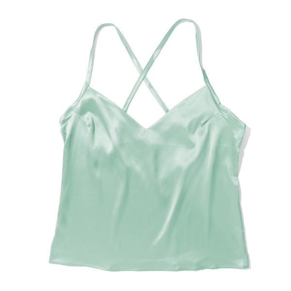 Satin Sleep Cami | Green Tea