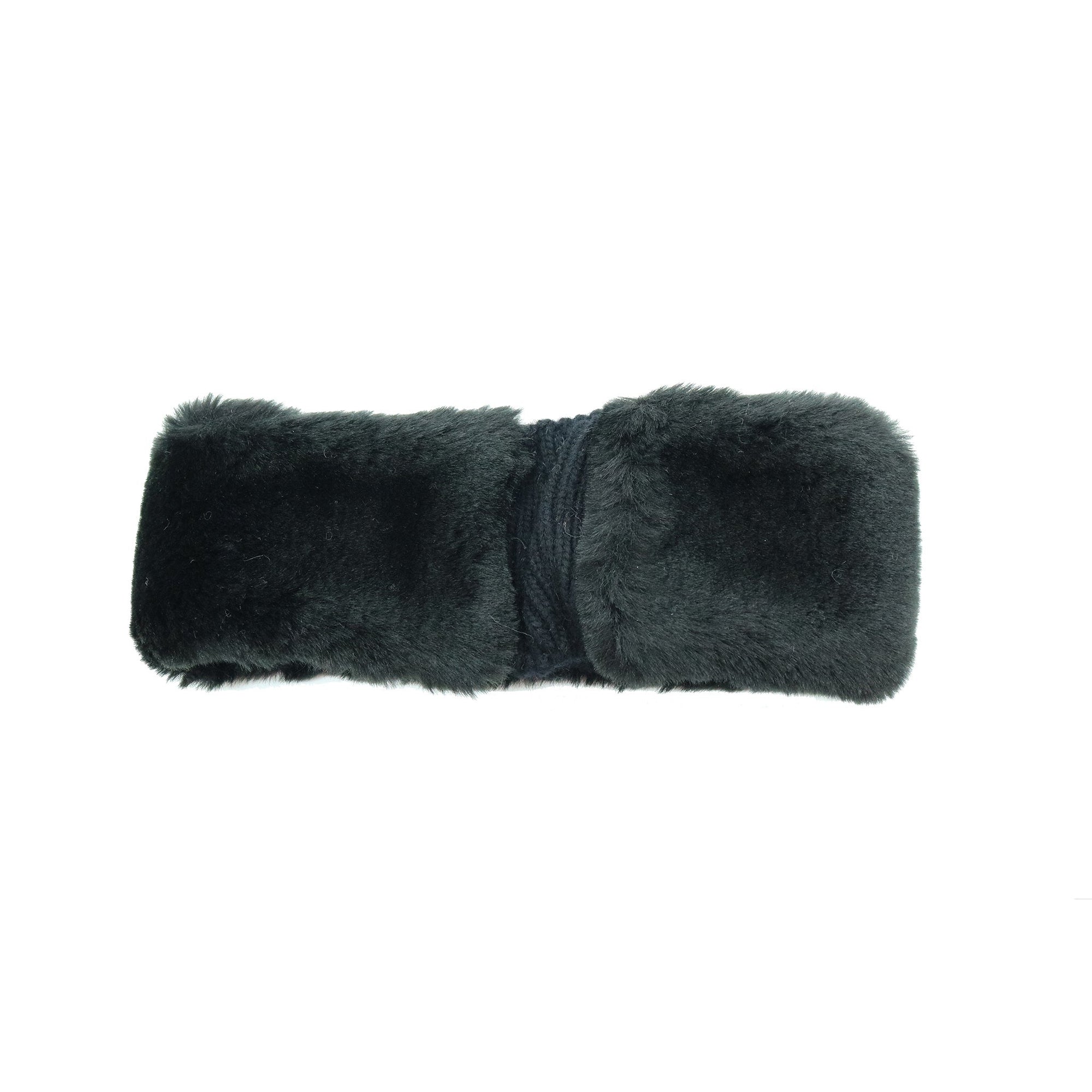 Faux Fur Headband | Black