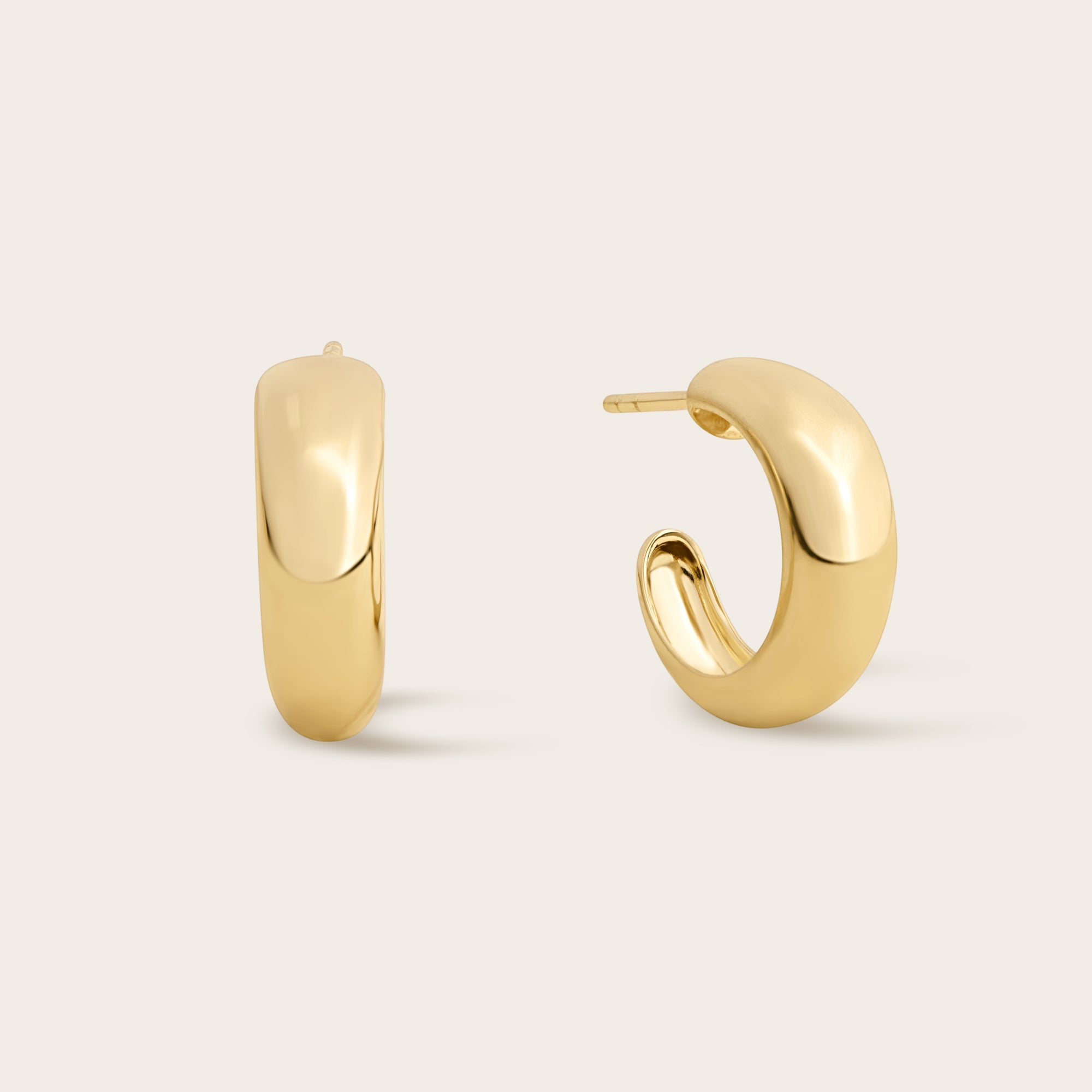 Womens | Dome Hoops | 18K Gold Vermeil