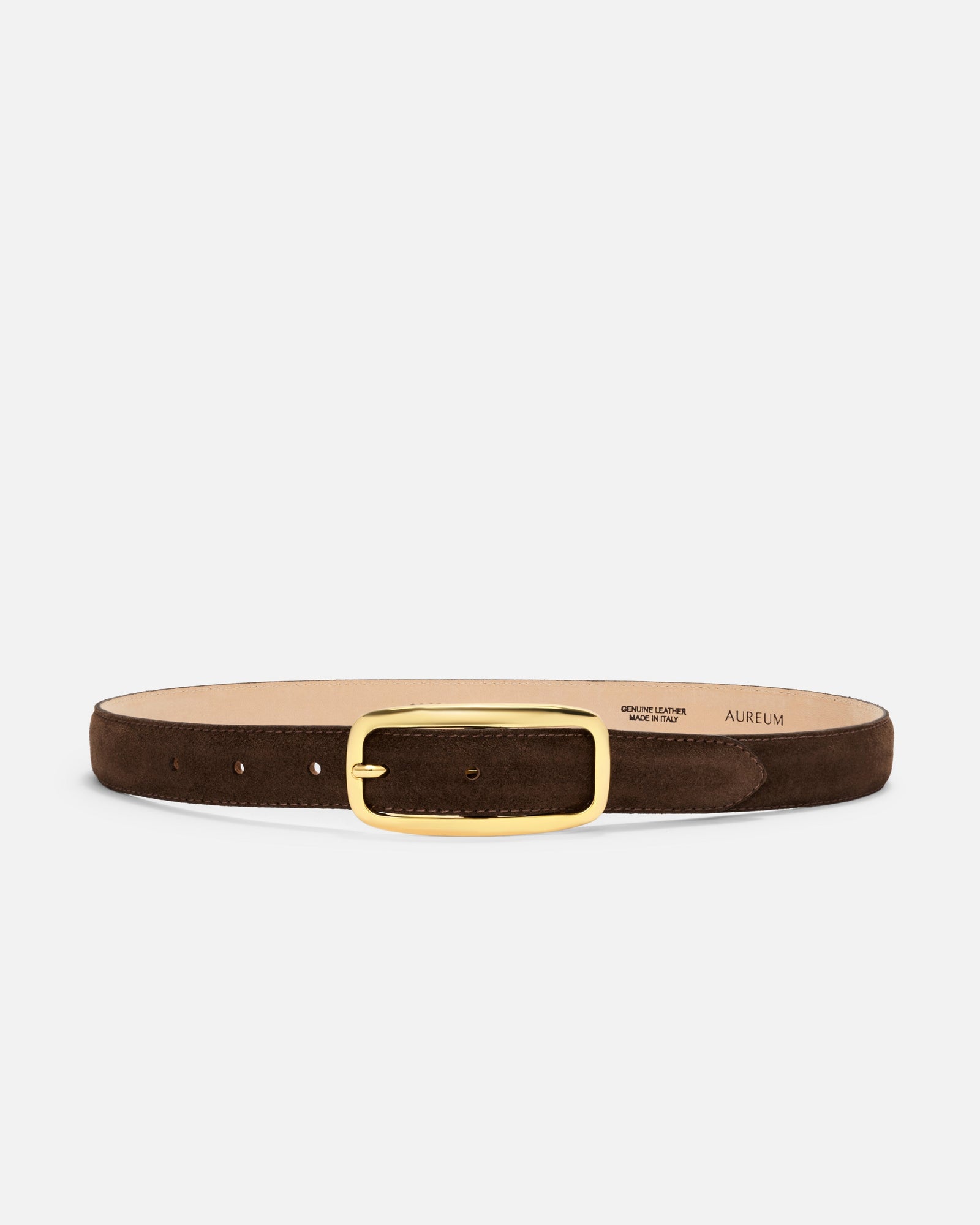 No. 19 Belt | Chocolate-Gold