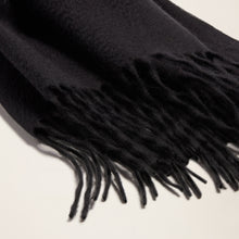 Unisex | Cleo Oversized Cashmere Scarf | Black