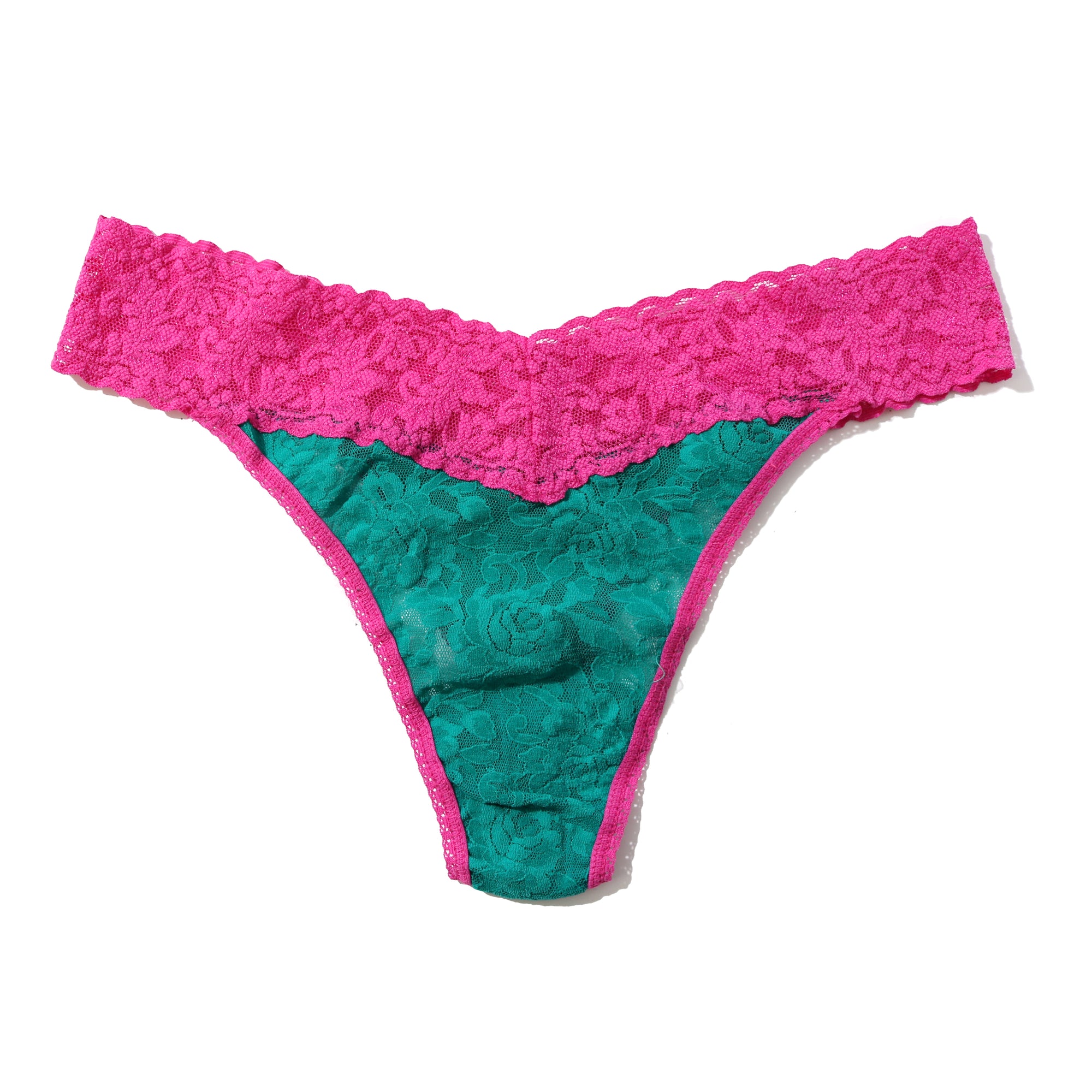 Signature Lace Original Rise Thong | So Jaded/Jazzberry