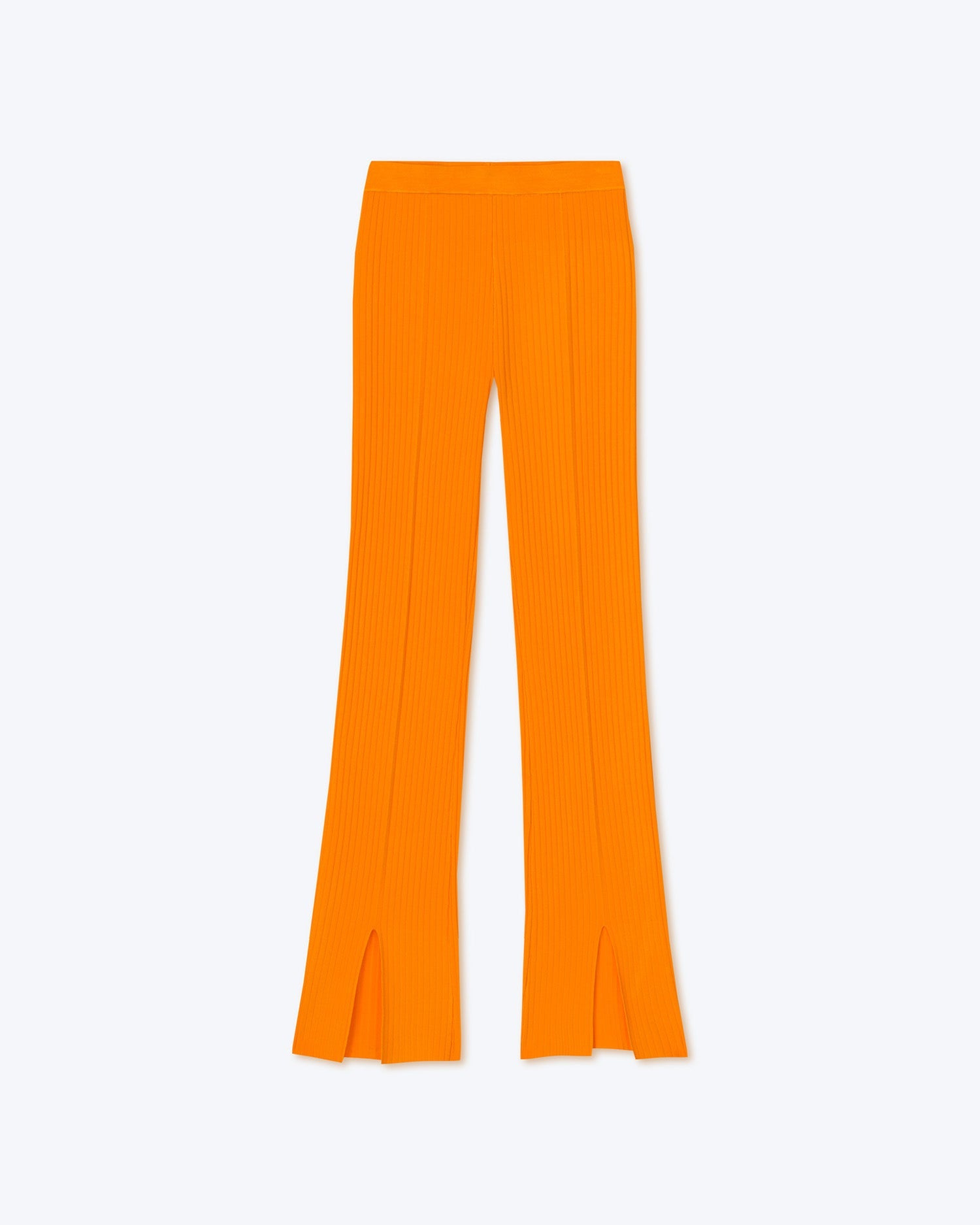 Womens | Lette Viscose Rib Pants | Bright Orange