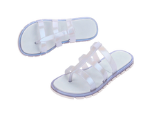 Path Slide | Pearlish Blue/White