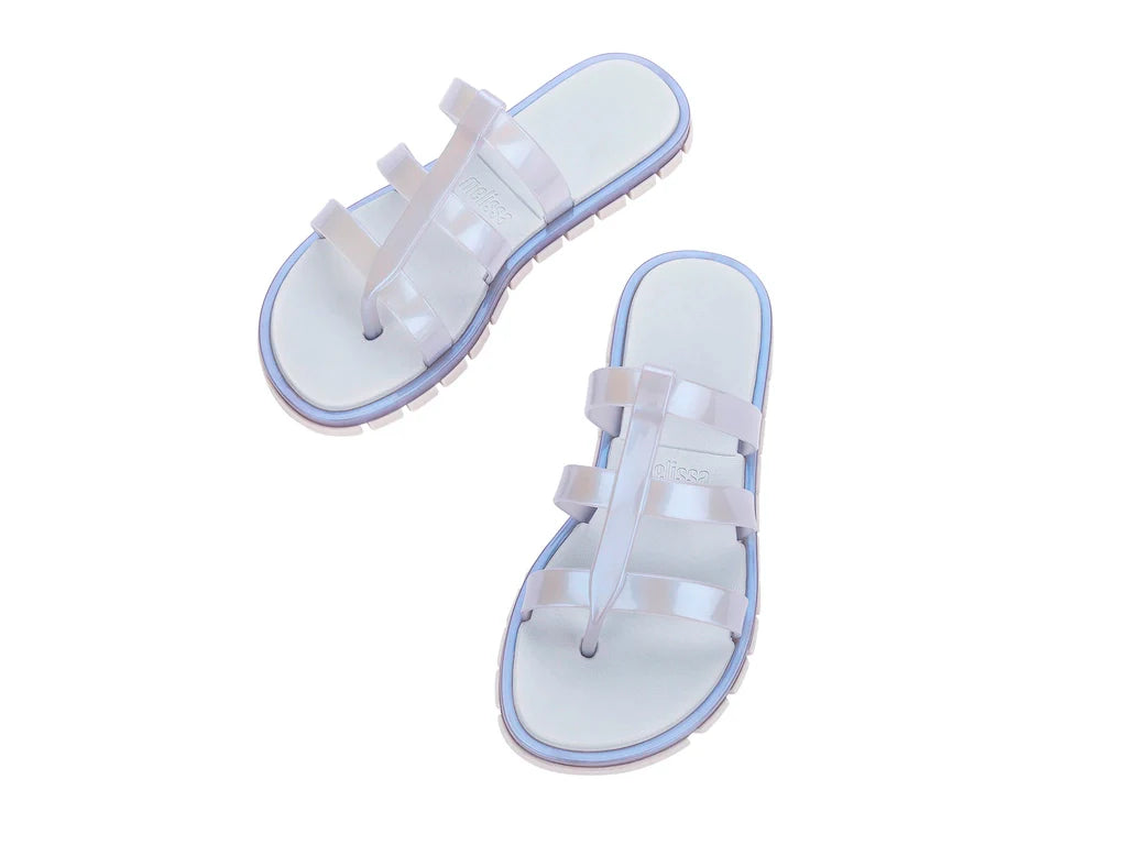 Path Slide | Pearlish Blue/White