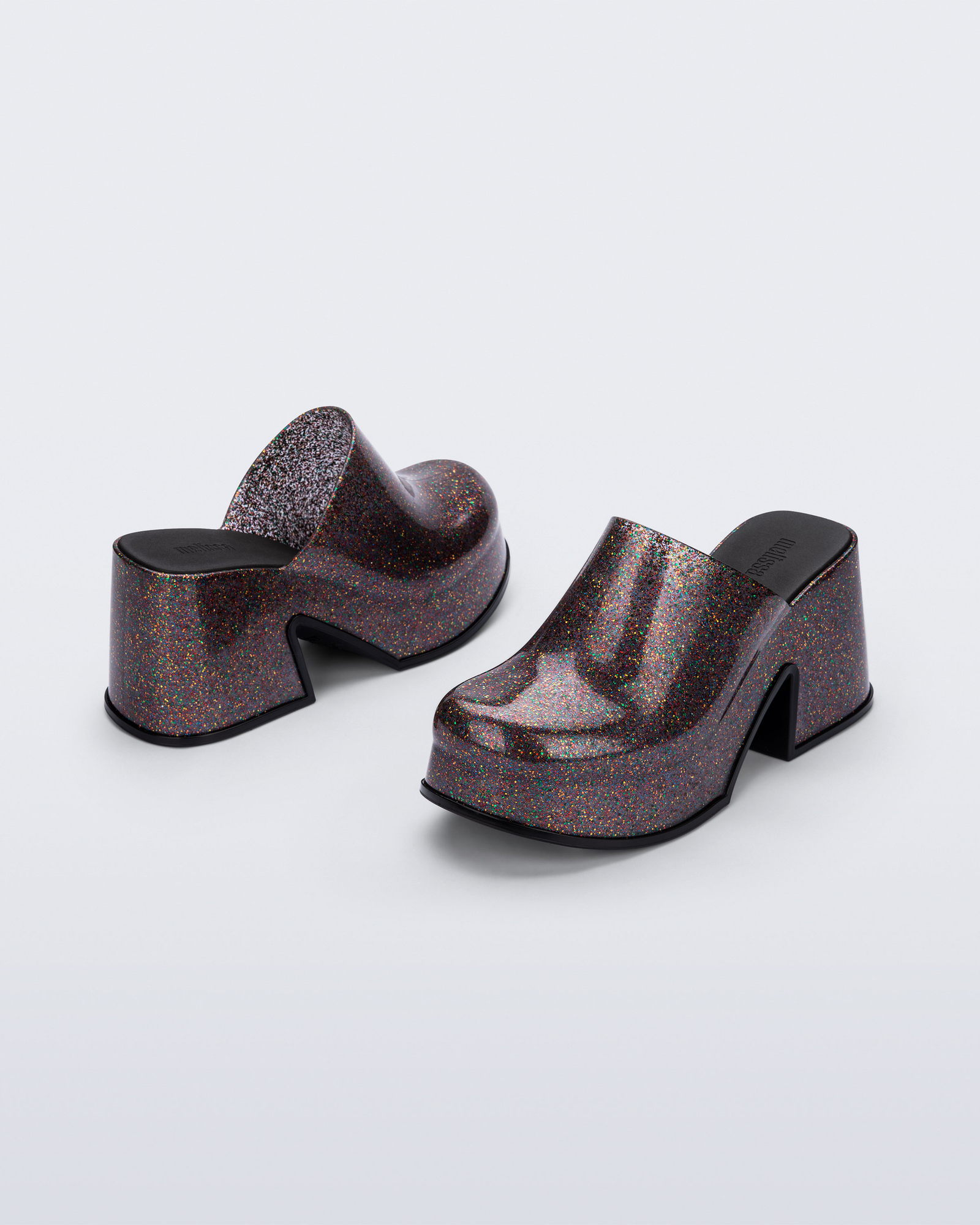 Mia Heel | Mixed Glitter Glass
