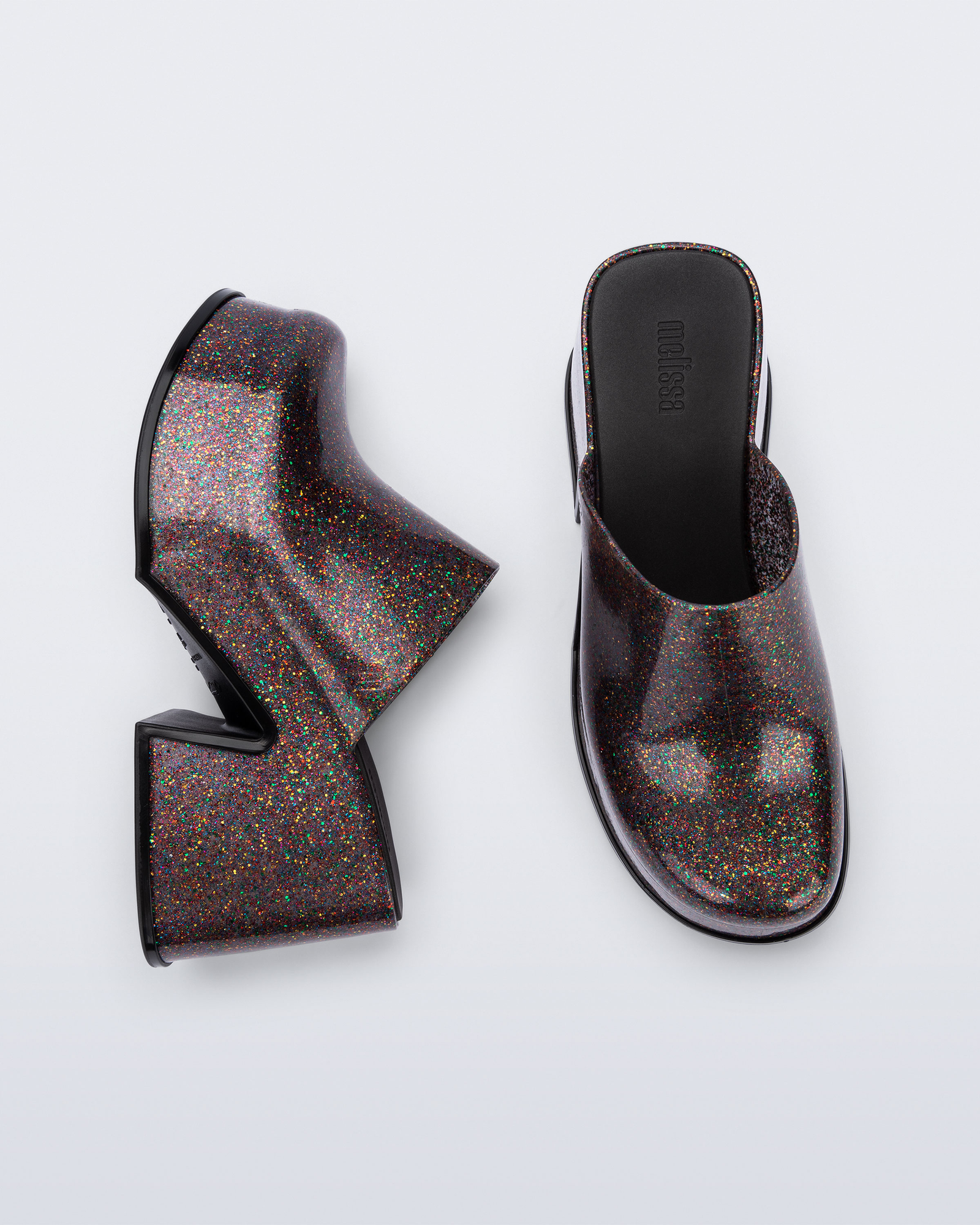 Mia Heel | Mixed Glitter Glass