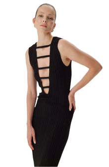 Opal Knit Dress | Jet Black