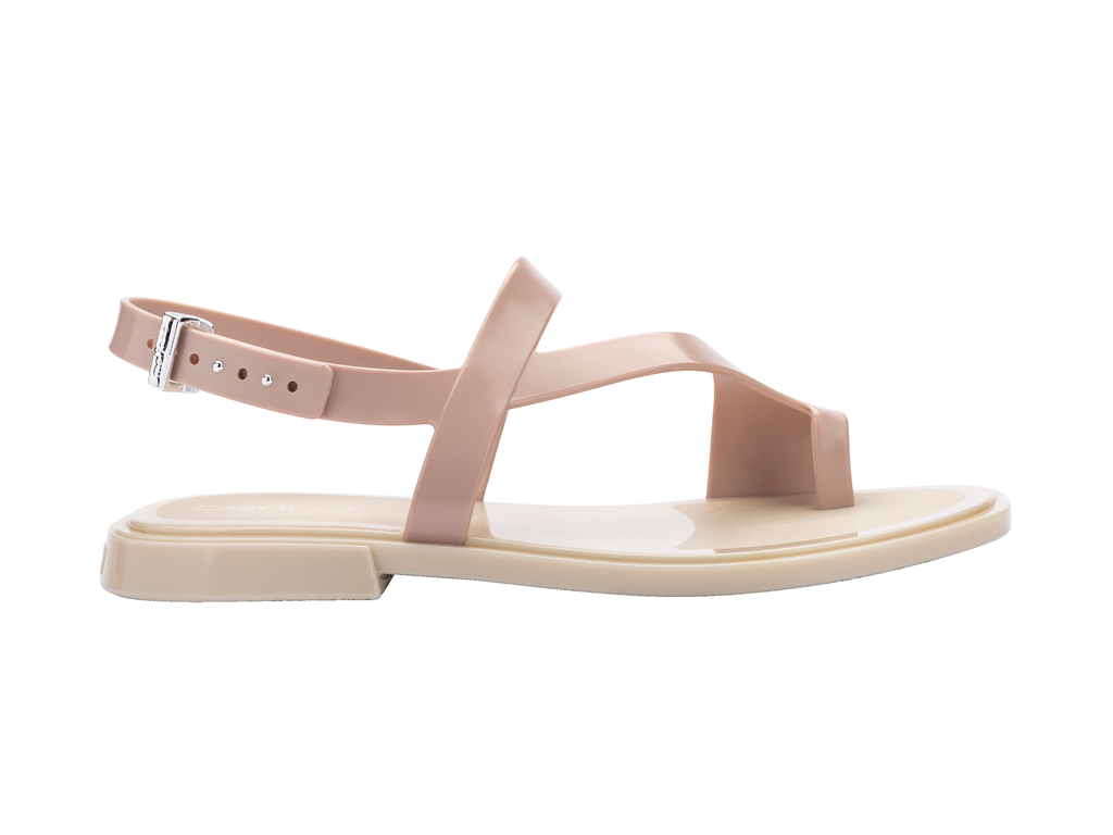Cassie Sandal | Beige/Pink