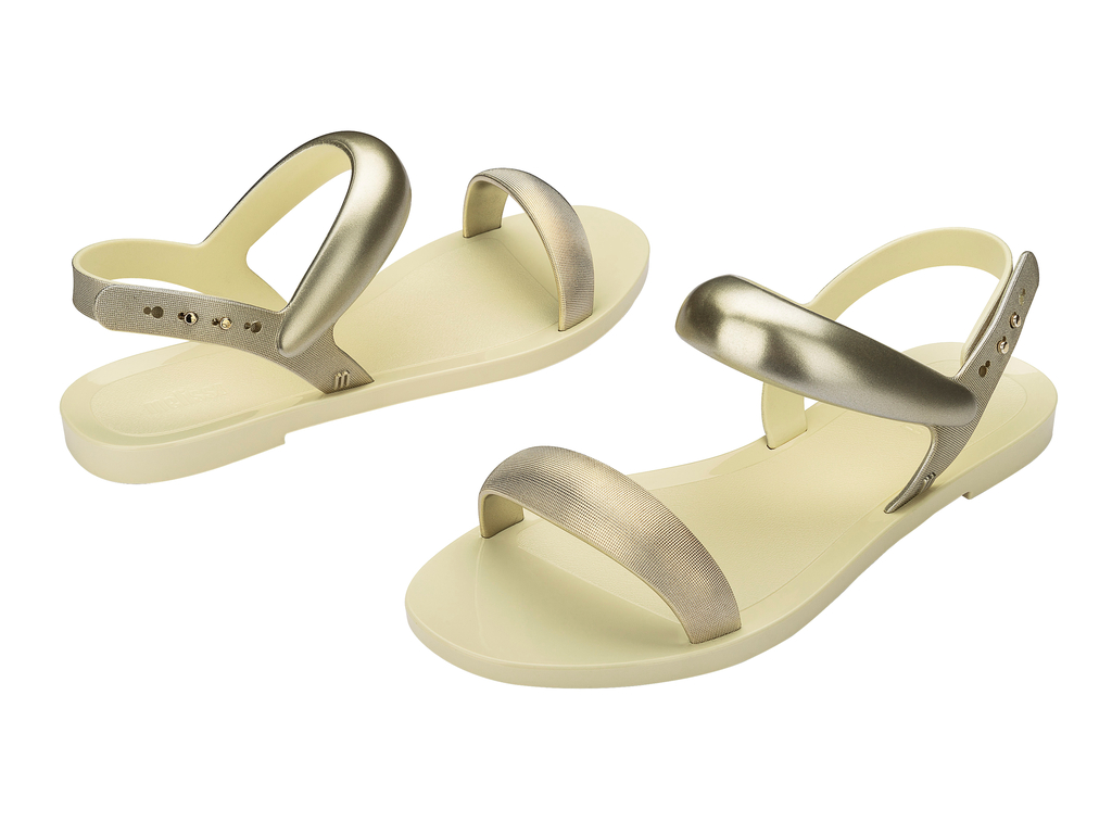 Eclipse Sandal | Beige/Gold