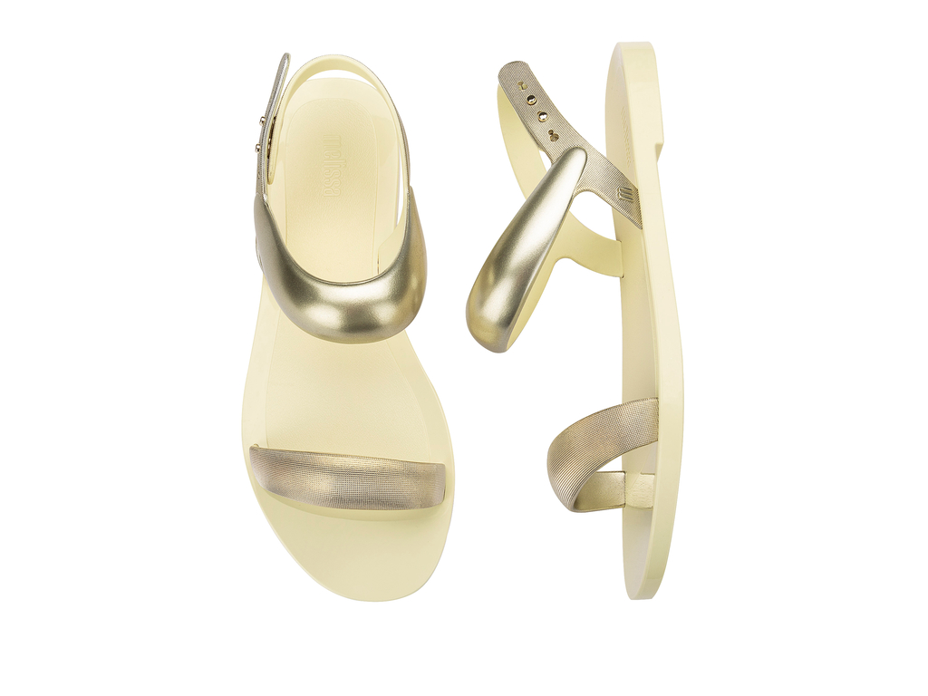 Eclipse Sandal | Beige/Gold