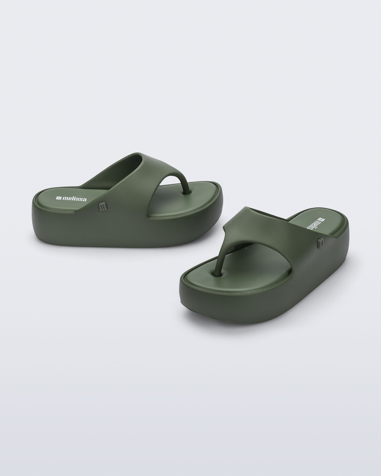 Melissa Free Platform Thong | Green