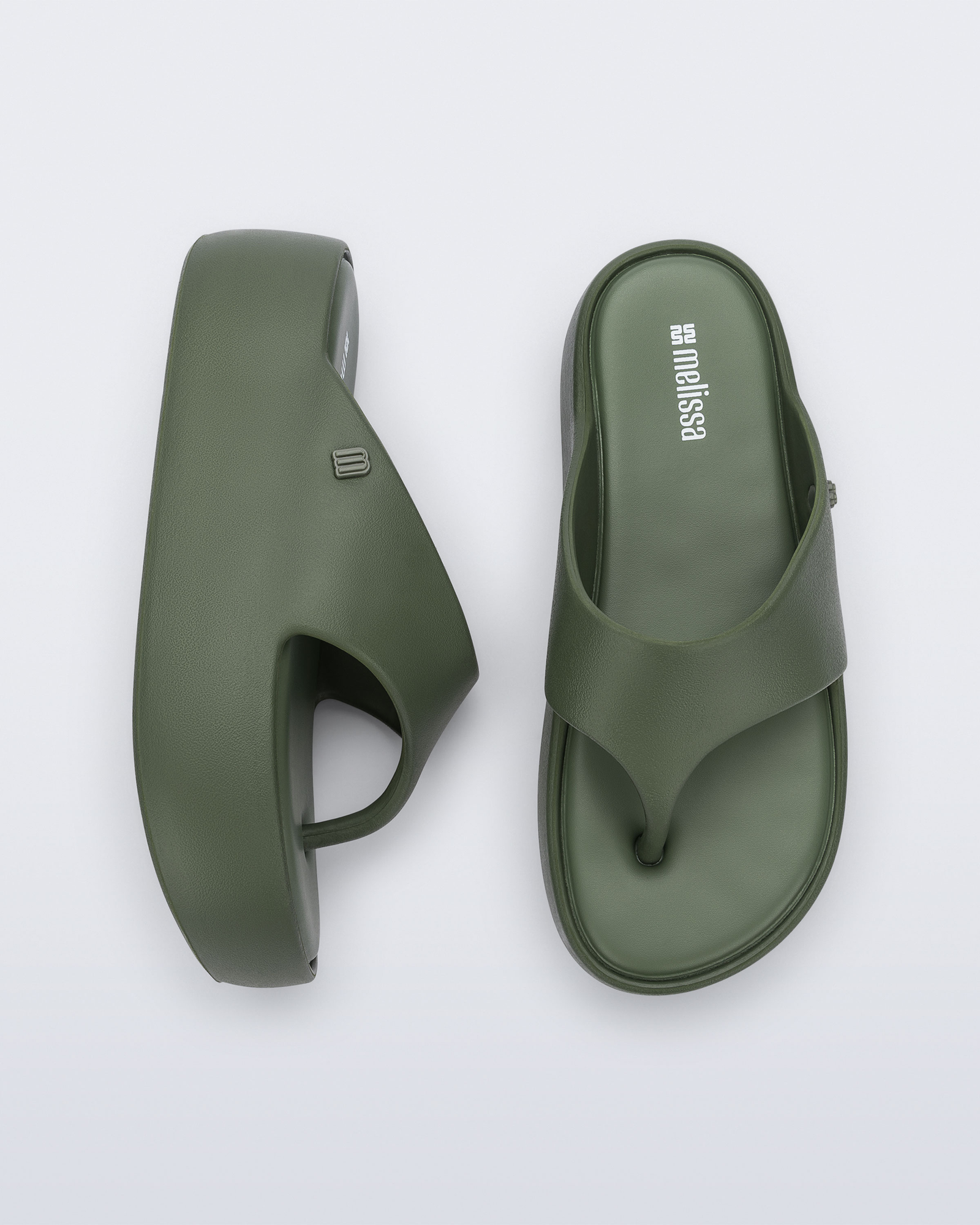 Melissa Free Platform Thong | Green