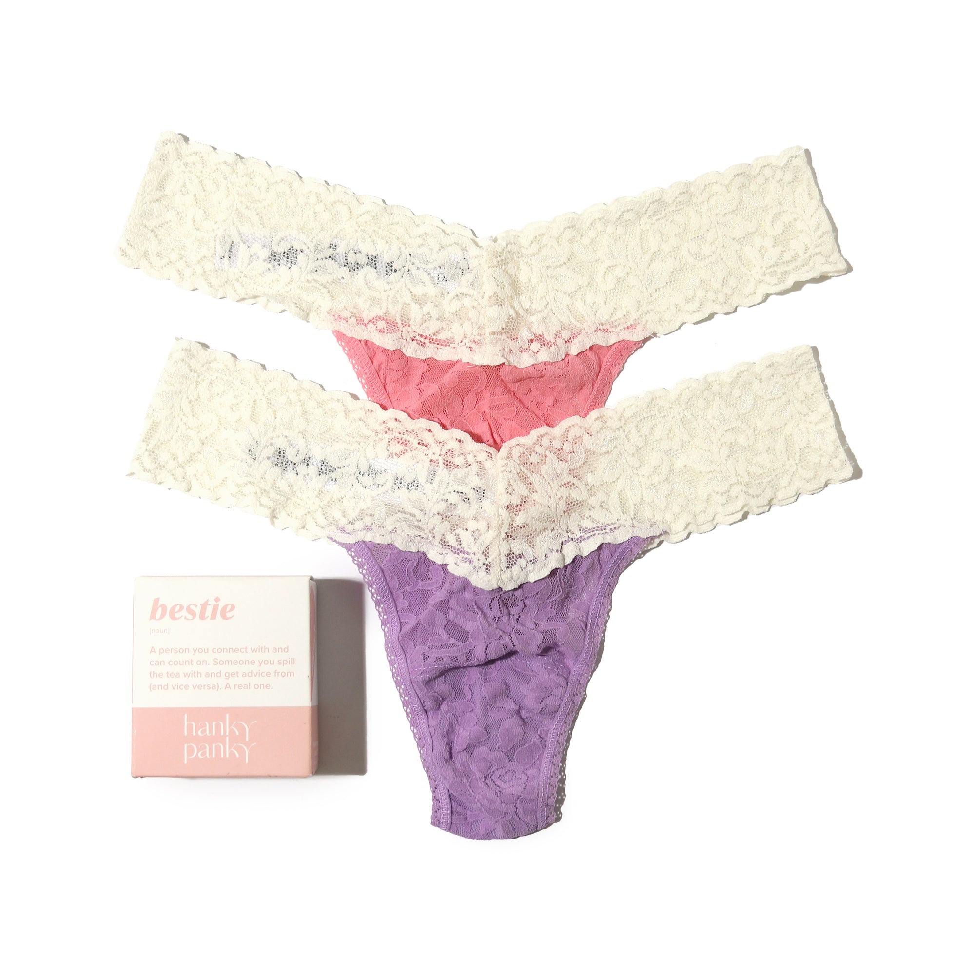 2-Pack Petite Signature Lace Low Rise Thong | Best Friend 2Pk 2022
