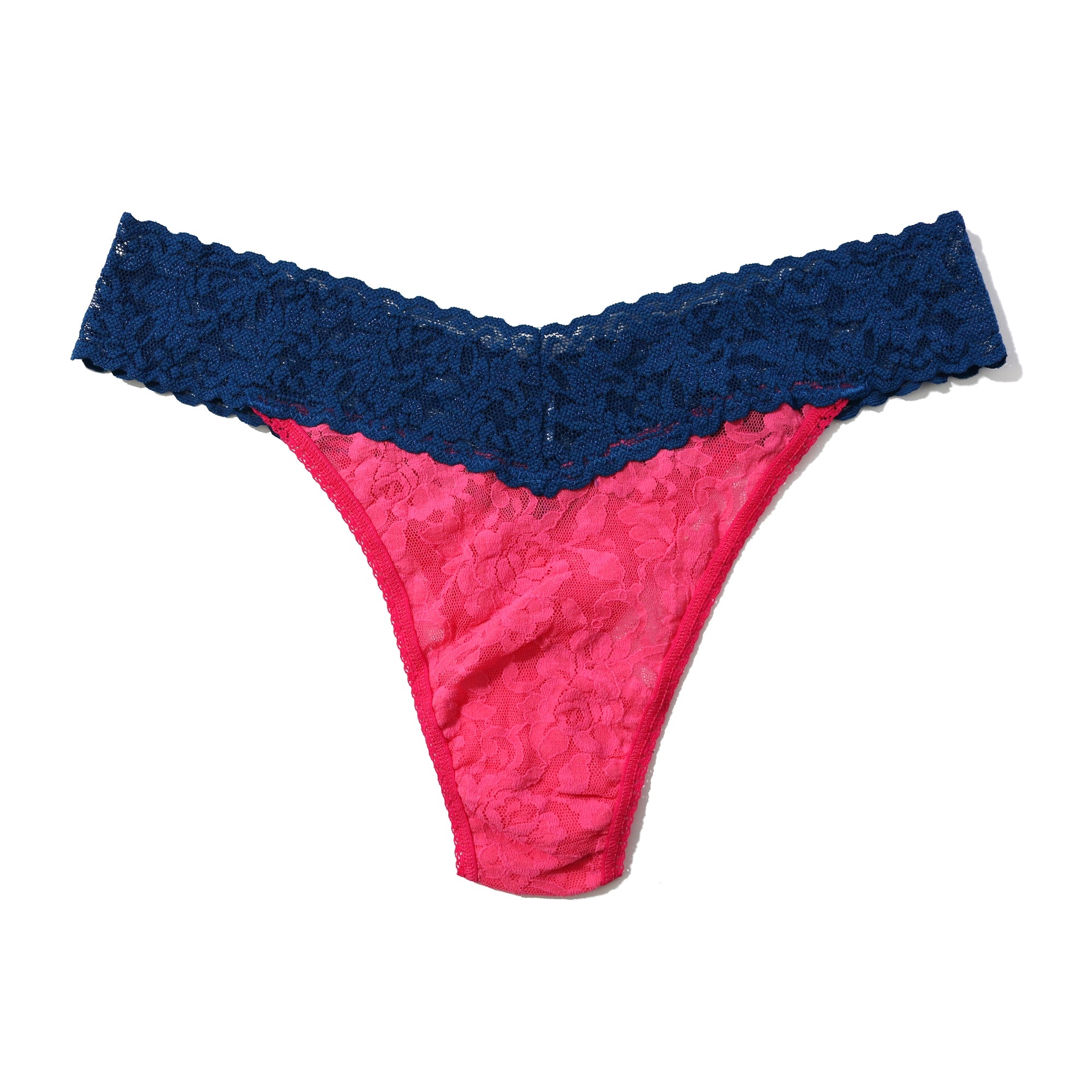 Signature Lace Original Rise Thong | Vcor/Oxfb