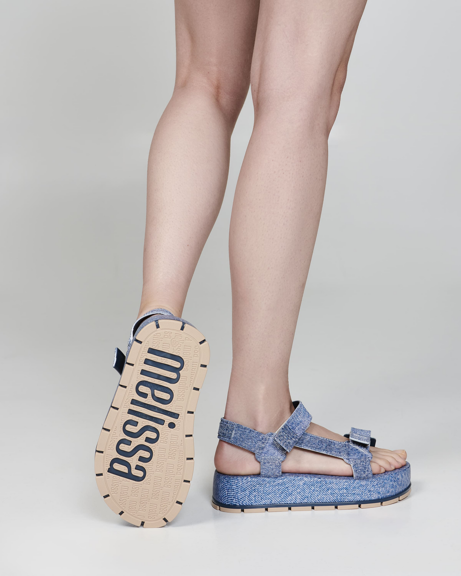 Melissa Flowing Platform Denim | Jeans Blue
