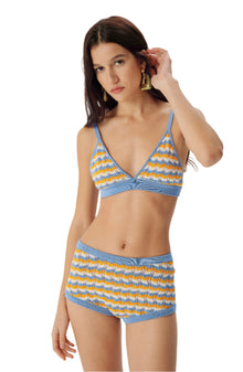 Palma Knit Short | Cornflower Multi