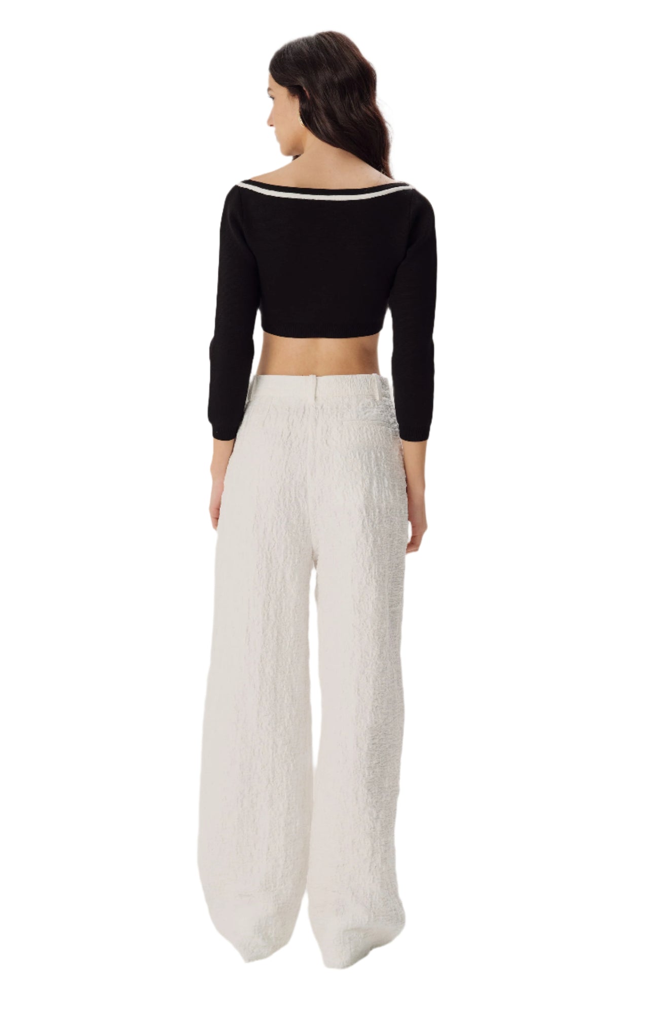 Watkins Knit Cardigan | Black White