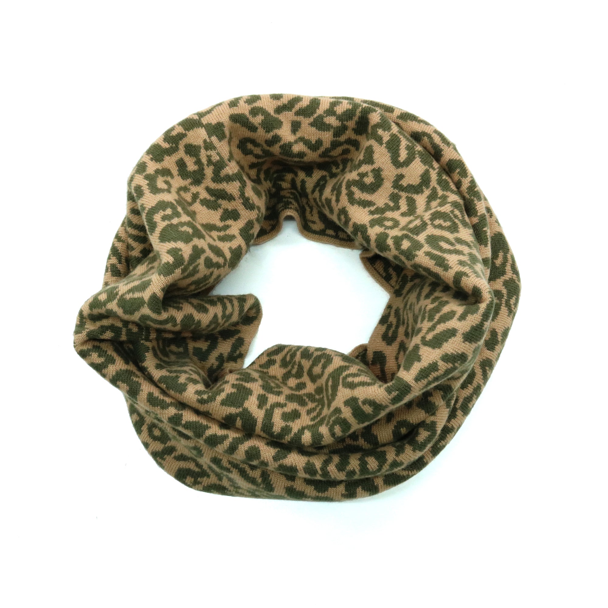 Womens | Snood In Leopard Design | Asinello/Sable Brown
