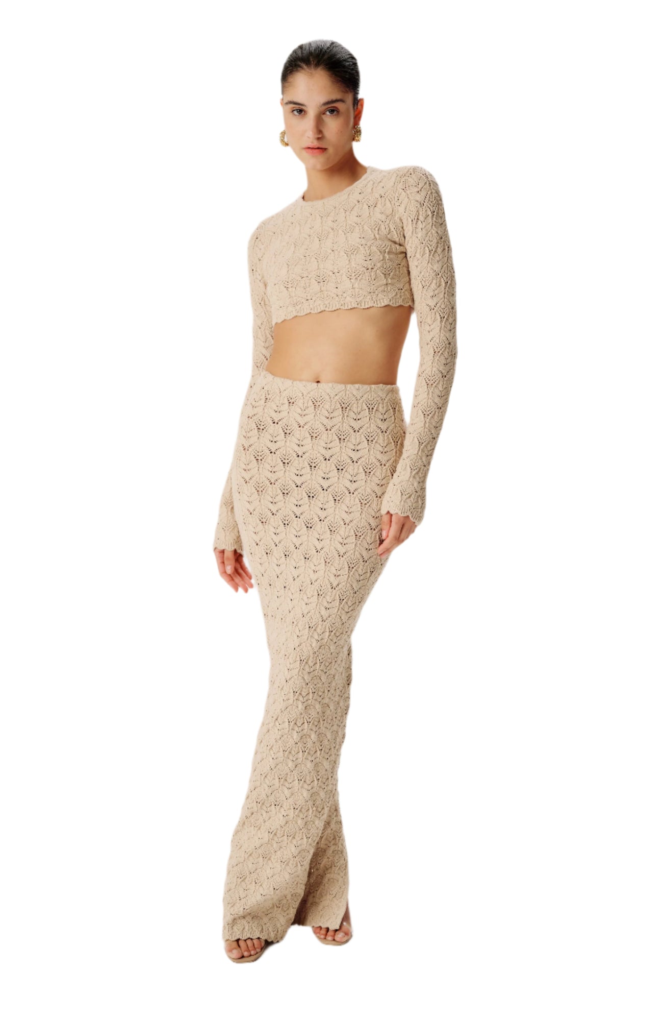 Nuala Knit Skirt | Ecru