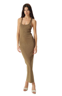 Agathe Knit Dress | Olive