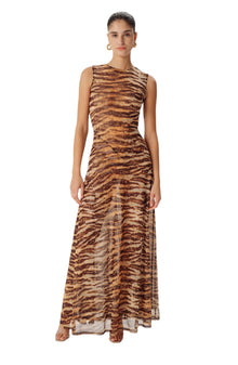Uzina Dress | Tiger Print