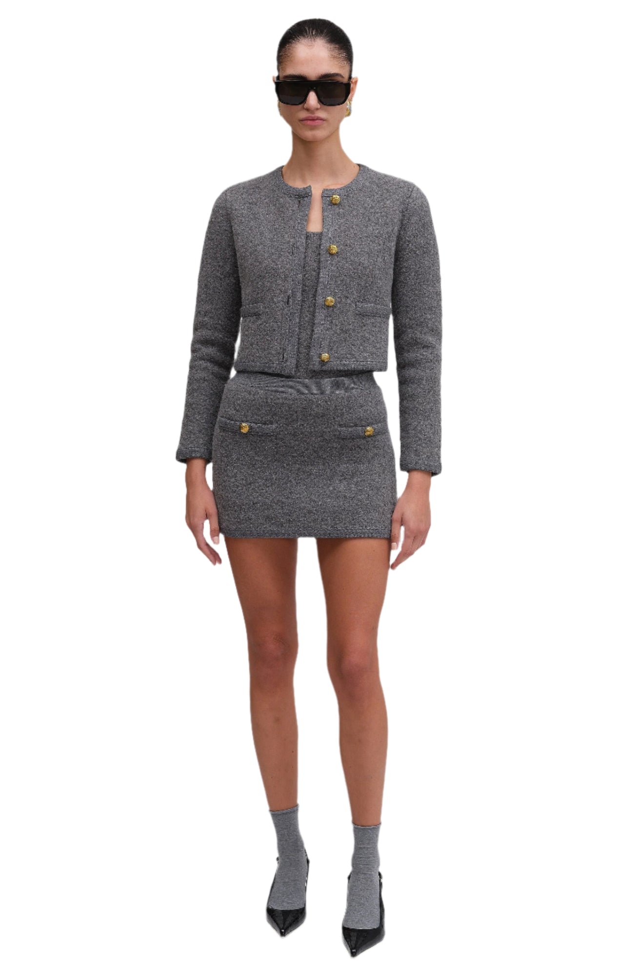 Dalya Skirt | Slate Grey