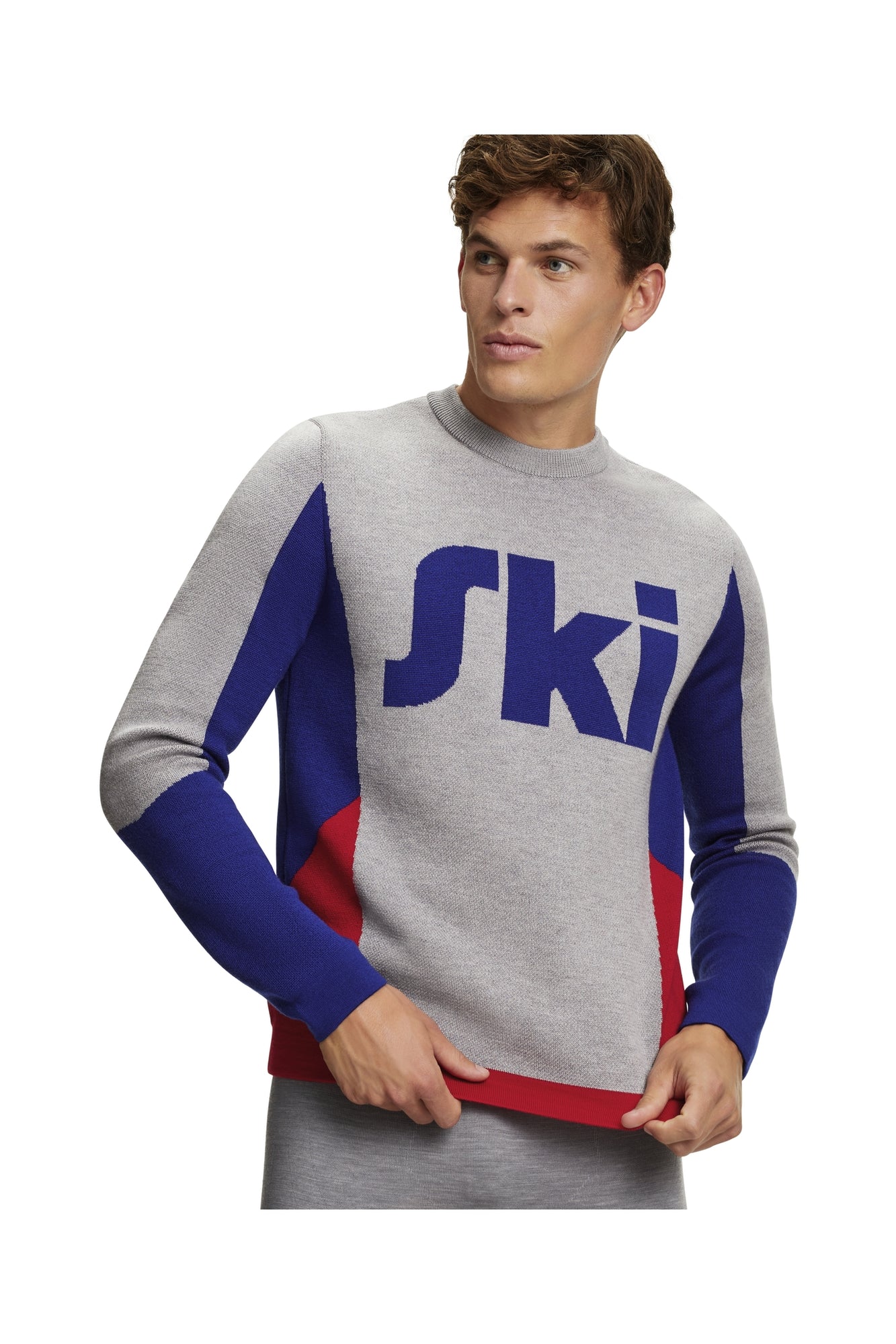 Men | SK Crew Neck Pullover | Grey-Heath